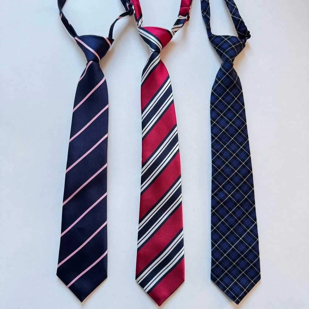 The Children’s Place Boy’s adjustable pre-tied neckties. 3 ties. Size: 4-7